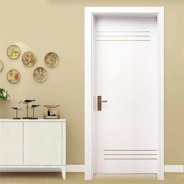 White fire retardant WPC interior door
